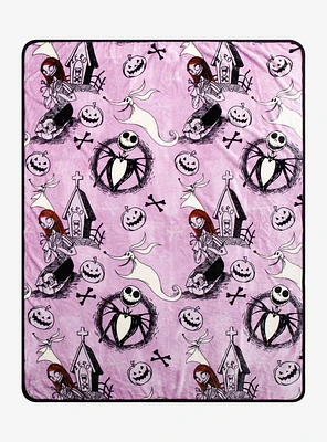 The Nightmare Before Christmas Trio Toss Throw Blanket