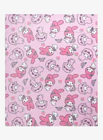 My Melody & My Sweet Piano Throw Blanket