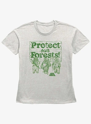 Star Wars Protect Our Forests Girls Straight Fit T-Shirt
