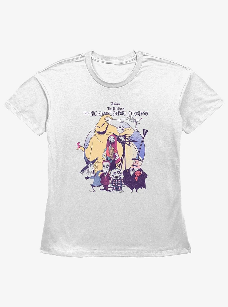 Disney The Nightmare Before Christmas Scary Group Girls Straight Fit T-Shirt