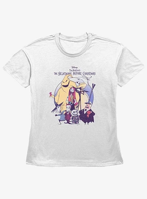 Disney The Nightmare Before Christmas Scary Group Girls Straight Fit T-Shirt