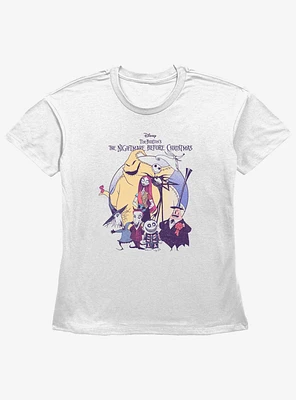 The Nightmare Before Christmas Scary Group Girls Straight Fit T-Shirt