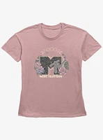 MTV Celestial Floral Girls Straight Fit T-Shirt