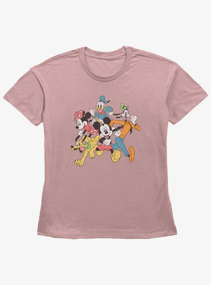 Disney Mickey Mouse & Friends Run Girls Straight Fit T-Shirt