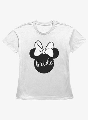 Disney Minnie Mouse Bow Bride Girls Straight Fit T-Shirt
