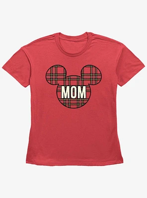 Disney Mickey Mouse Mom Holiday Patch Girls Straight Fit T-Shirt