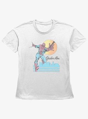 Marvel Spider-Man Spider City Girls Straight Fit T-Shirt