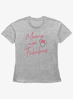 Disney Minnie Mouse Moms Are Fabulous Girls Straight Fit T-Shirt