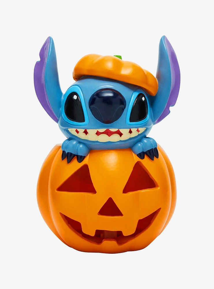 Disney Lilo & Stitch Pumpkin Stitch Light-Up Garden Statue