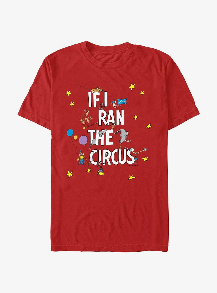 Dr. Seuss Clown Seal And Stars T- Shirt