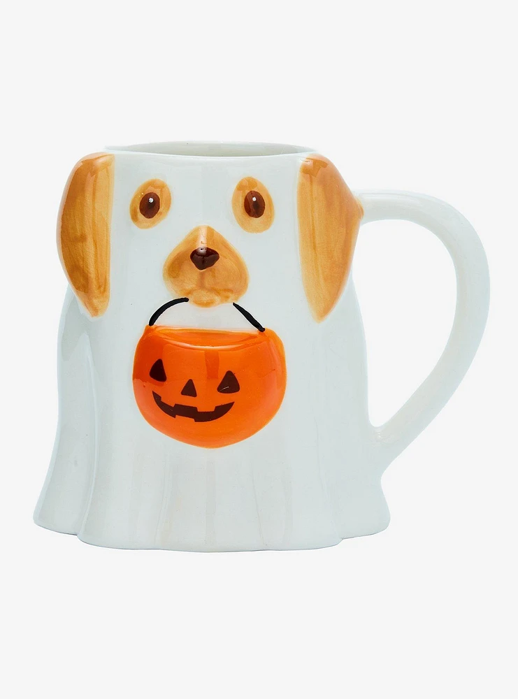 Dog Ghost Costume Figural Mug