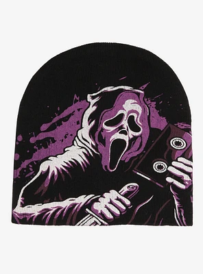 Ghost Face Purple Print Beanie