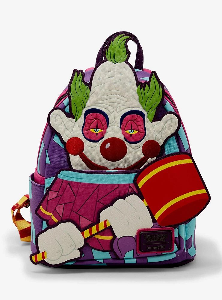 Loungefly Killer Klowns From Outer Space  Jumbo Glow-In-The-Dark Figural Mini Backpack