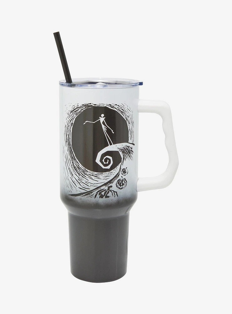 The Nightmare Before Christmas Jack Spiral Hill Ombre Stainless Steel Travel Cup