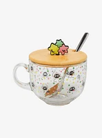 Studio Ghibli® Spirited Away Soot Sprites Glass Mug With Spoon & Lid