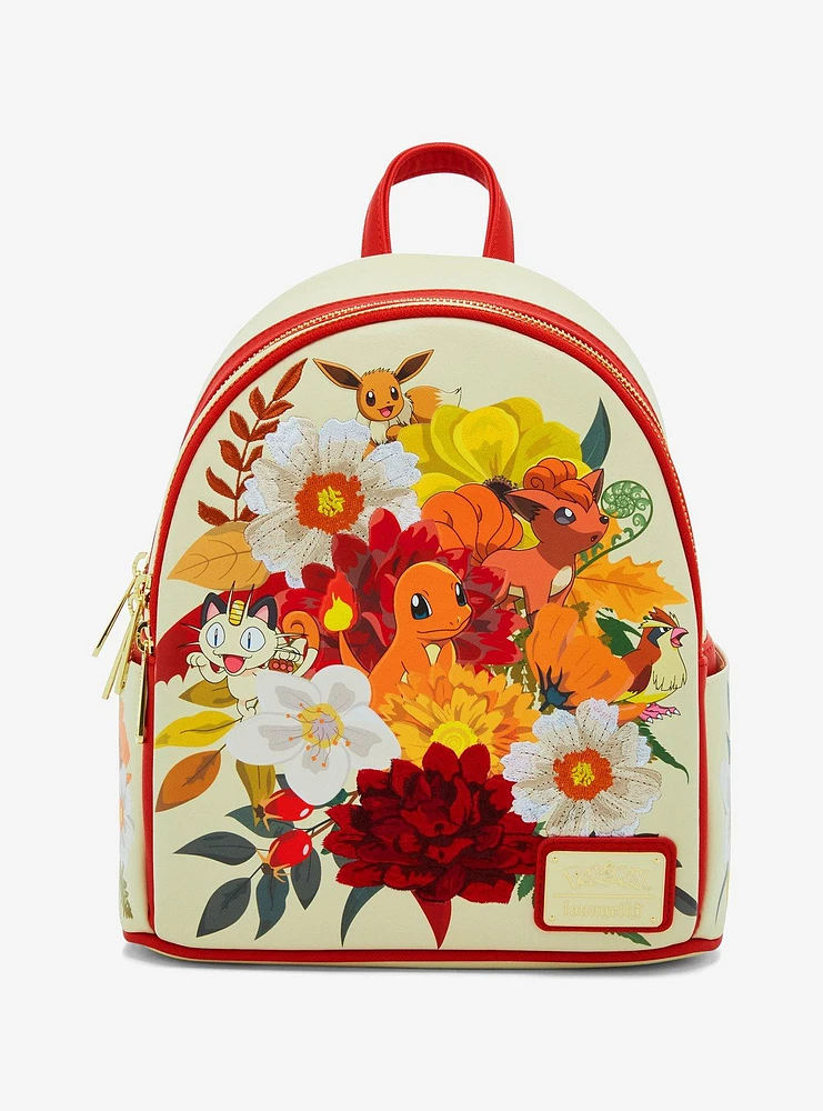 Loungefly Pokémon Charmander and Friends Floral Mini Backpack - BoxLunch Exclusive