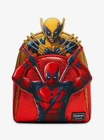 Loungefly Marvel Deadpool & Wolverine Layered Character Mini Backpack