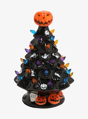 The Nightmare Before Christmas Halloween Light-Up Ceramic Tree