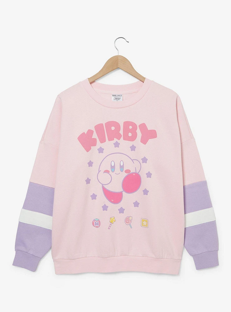 Nintendo Kirby Color Block Crewneck — BoxLunch Exclusive