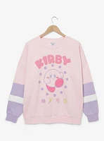 Nintendo Kirby Color Block Crewneck — BoxLunch Exclusive