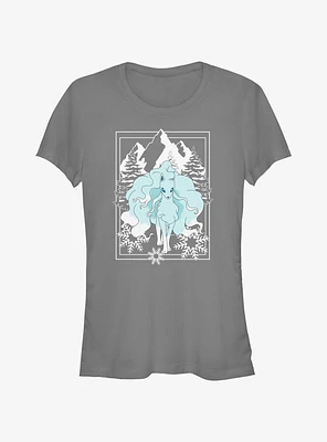 Pokemon Ninetales Winter Scene Girls T-Shirt