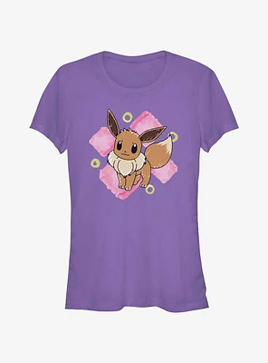 Pokemon Eevee Brush Strokes Girls T-Shirt