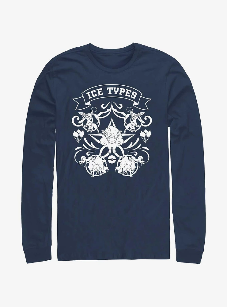 Pokemon Ice Type Winter Long-Sleeve T-Shirt