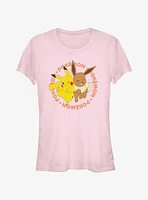 Pokemon Poke Pals Pikachu & Eevee Girls T-Shirt