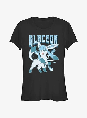 Pokemon Glaceon Ice Beam Girls T-Shirt