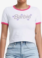 Barbie Rhinestone Logo Ringer Girls Baby T-Shirt