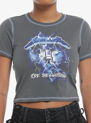 Metallica Ride The Lightning Girls Baby T-Shirt