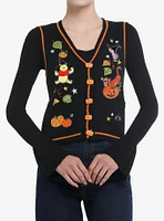 Disney Winnie The Pooh Halloween Embroidered Girls Sweater Vest