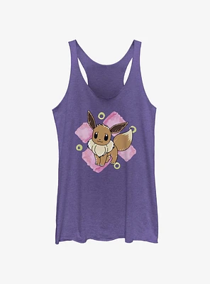 Pokemon Eevee Brush Strokes Girls Tank