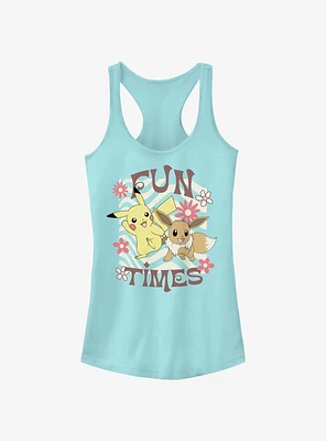 Pokemon Fun Times Pikachu & Eevee Girls Tank
