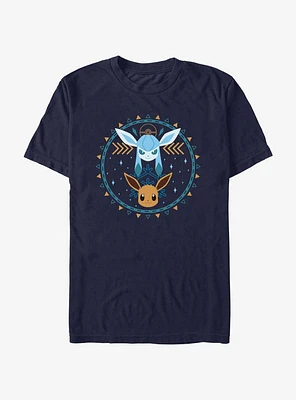 Pokemon Eevee Glaceon Circle T-Shirt