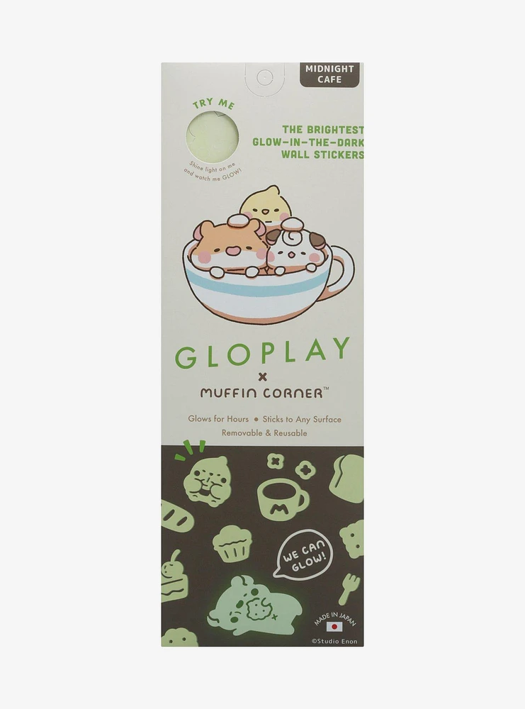 GloPlay X Muffin Corner Midnight Cafe Glow-In-The-Dark Wall Stickers