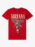 Nirvana Utero Red Boyfriend Fit Girls T-Shirt