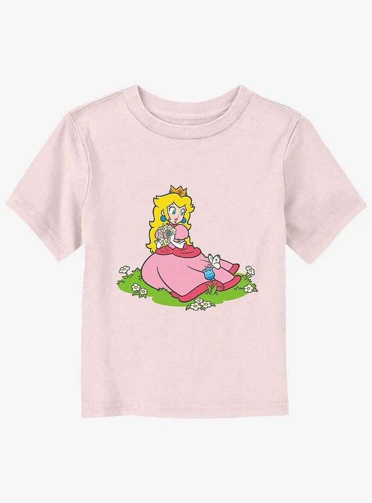 Nintendo Peach And A Butterfly Toddler T-Shirt