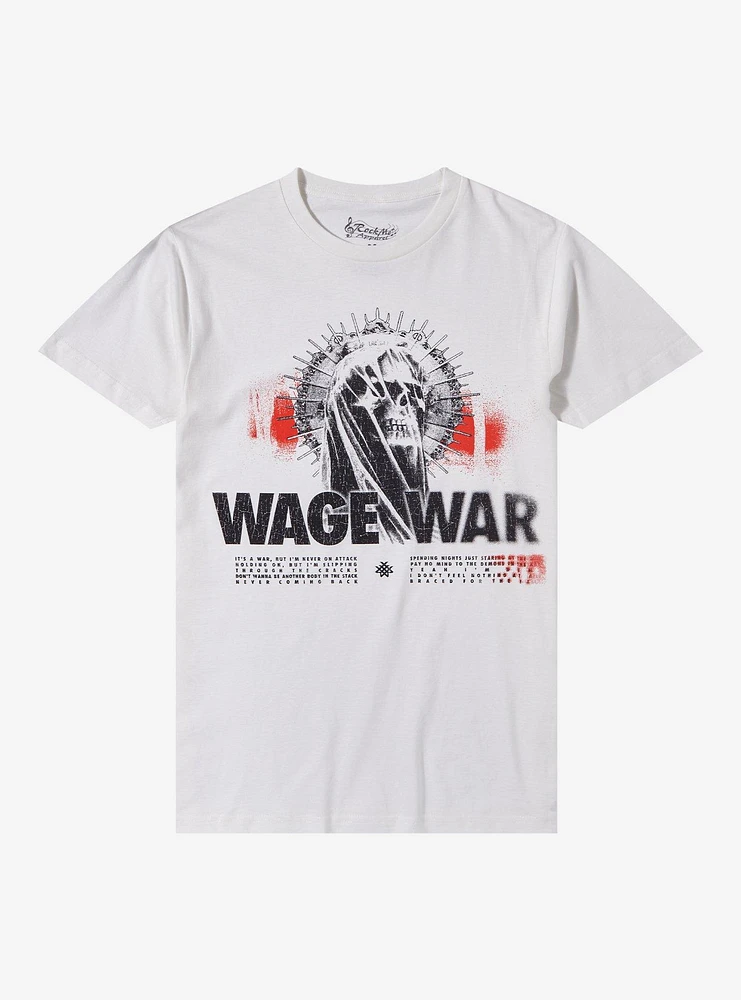 Wage War Manic Lyrics Boyfriend Fit Girls T-Shirt