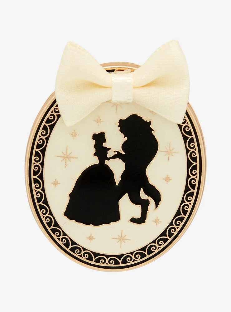 Loungefly Disney Beauty and the Beast Belle & Beast Silhouette Enamel Pin - BoxLunch Exclusive