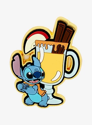 Loungefly Disney Lilo & Stitch Apple Cider Stitch Cinnammon Scented Enamel Pin — BoxLunch Exclusive