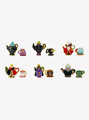 Loungefly Disney Villains Teapot & Cup Blind Box Enamel Pin Set - BoxLunch Exclusive