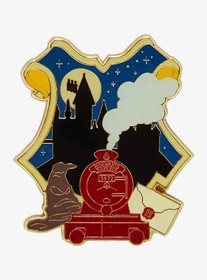 Loungefly Harry Potter Hogwarts Castle Silhouette Enamel Pin - BoxLunch Exclusive