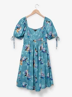 Disney Aladdin Jasmine Floral Allover Print Midi Dress - BoxLunch Exclusive