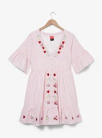 Strawberry Shortcake Gingham Icons Smock Dress - BoxLunch Exclusive