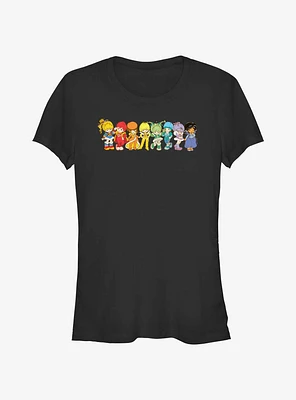 Rainbow Brite Line Up Girls T-Shirt