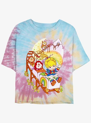 Rainbow Brite Coaster Girls Tie-Dye Crop T-Shirt