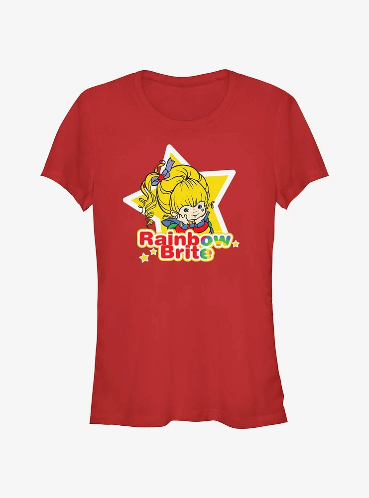 Rainbow Brite Star Badge Girls T-Shirt