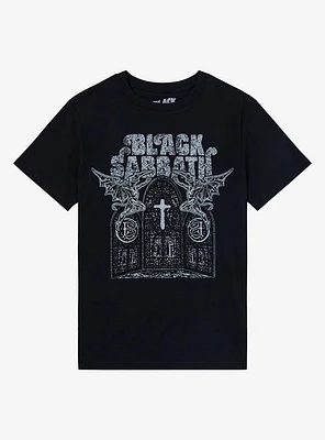 Black Sabbath Cathedral Windows Boyfriend Fit Girls T-Shirt