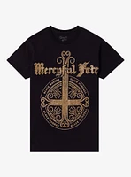 Mercyful Fate Black Funeral Glitter Boyfriend Fit Girls T-Shirt